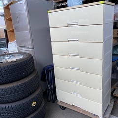 No.210プラスチックチェスト7段中古品