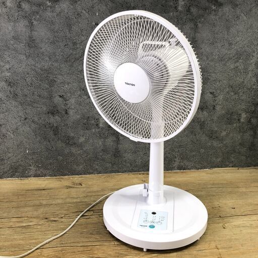 8/10終NH TEKNOS テクノス 30cm 扇風機 KI-168R 白 ホワイト 2021年製 24g菊倉