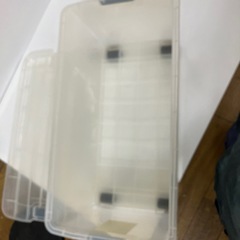K2407-764　ダイカポリマー トラックボックス350 キャスター付き 収納ケース キズ汚れ有りの画像