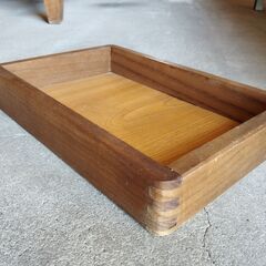 古い木箱 小物入れ 木組みの箱 トレイ トレー レターボックス 古道具 レトロ　/TJ-1886 2F南の画像