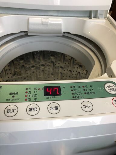 ☆通電確認済【ヤマダ　YWM-T45A1　全自動洗濯機　4.5㎏　2018年製 家電 中古品】（NF240730）Zi-1740
