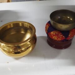 仏具、線香立て、鈴、茶碗、仏具一式、未使用