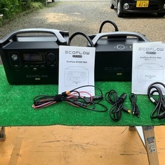 アウトドア、キャンプ、停電、災害、非常用ポータブル電源エコフローリバープロ、エクストラバッテリーの画像
