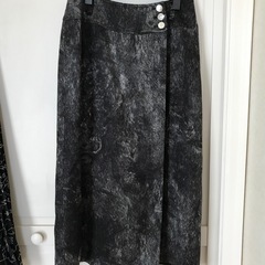 ロング巻きスカート　秋冬物