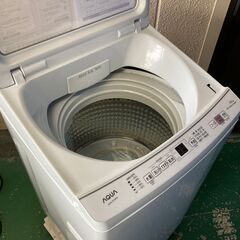 B50 AQUA 全自動洗濯機 AQW-S7N(W) 7.0kg ※リファービッシュ品 2023年発売モデル　冷蔵庫の画像