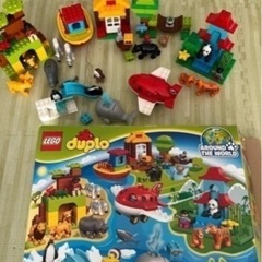 LEGOデュプロセット　みどりのコンテナ世界一周など　　の画像