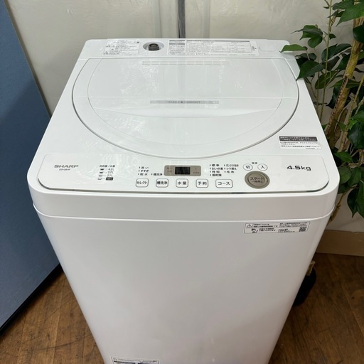 I407 ? 2021年製の高年式♪ SHARP 洗濯機 （4.5㎏） ⭐ 動作確認済 ⭐ クリーニング済