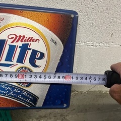 ミラービールのブリキ看板の画像