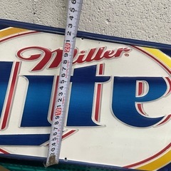 ミラービールのブリキ看板の画像
