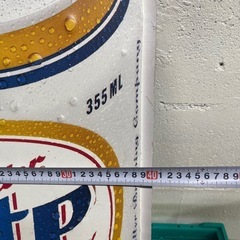 ミラービールブリキ看板②の画像