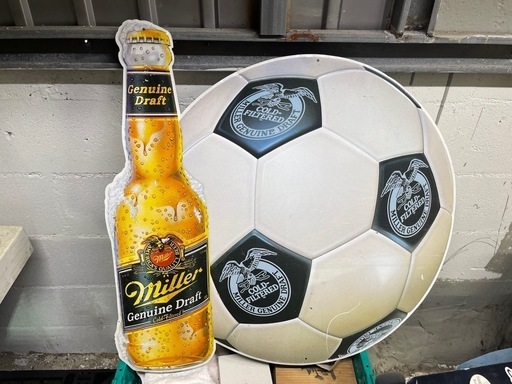 ミラービールブリキ看板③