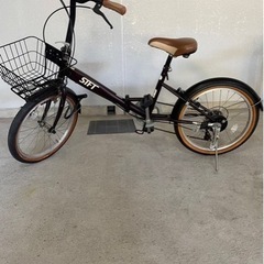 自転車 折りたたみ　20インチ　黒色 