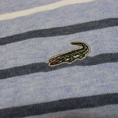 クロコダイル ブルー系 ボーダー Tシャツ （Lサイズ）お譲りします。の画像