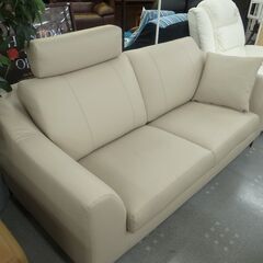 ニトリ 2人掛けソファ NポケットA15 革【モノ市場半田店】158の画像
