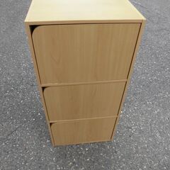 JM18909K)３段収納箱<幅：約43cm 奥行：約30cm ...