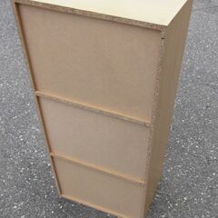 JM18909K)３段収納箱<幅：約43cm 奥行：約30cm 高さ：約88cm> 中古品【取りに来られる方限定】の画像