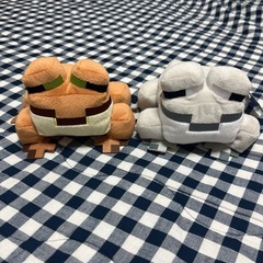 マイクラ　かえる　ぬいぐるみ2体