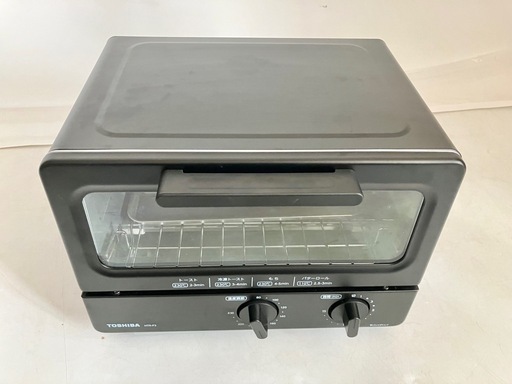 TOSHIBA 東芝 HTR-P3 ブラック タイマー 15分 受け皿付き オーブントースター
