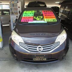 H25　日産　ノート　グレードX 　無事故車　車検長い!! R８...