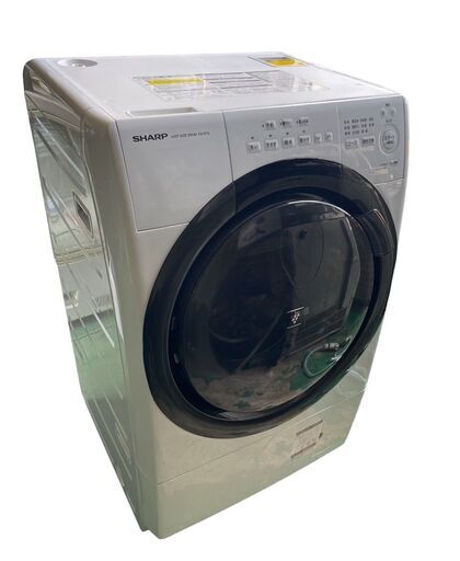 ★2022年製 SHARP プラズマクラスター ドラム式洗濯乾燥機 ES-S7G-WL 洗濯7kg 乾燥3.5kg 洗濯乾燥機 クリスタルホワイト★