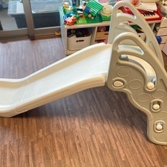 子ども用すべり台　ホワイトグレー