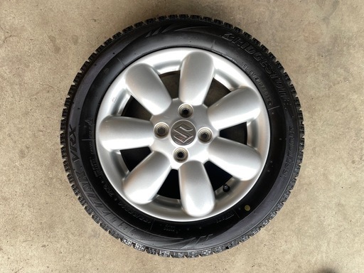 スズキ　純正アルミホイール　155/65R14 スタッドレスタイヤ