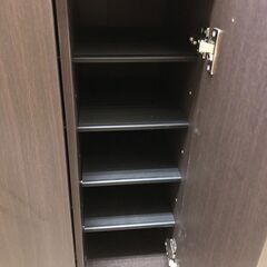 ニトリ シューズボックス サンレモ 下駄箱 シューズラック 靴箱 シンプル 玄関収納 幅73cm ロータイプ 鏡付き 脚付き 収納家具 靴収納 エントランス 家具 木製 おしゃれ クリーニング済み 堺市 石津【ジャングルジャングルサカイ石津店】の画像