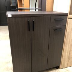 ニトリ シューズボックス サンレモ 下駄箱 シューズラック 靴箱 シンプル 玄関収納 幅73cm ロータイプ 鏡付き 脚付き 収納家具 靴収納 エントランス 家具 木製 おしゃれ クリーニング済み 堺市 石津【ジャングルジャングルサカイ石津店】の画像