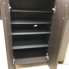 ニトリ シューズボックス サンレモ 下駄箱 シューズラック 靴箱 シンプル 玄関収納 幅73cm ロータイプ 鏡付き 脚付き 収納家具 靴収納 エントランス 家具 木製 おしゃれ クリーニング済み 堺市 石津【ジャングルジャングルサカイ石津店】の画像