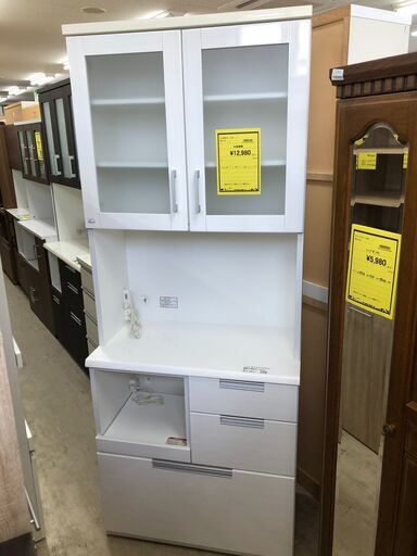 美品⭐︎ ニトリ　ダリア　キッチンボード　幅80cm ニトリ キッチンラック ダリア 幅80cm 収納家具 キッチンボード