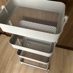 3段ワゴン　収納ケースセット