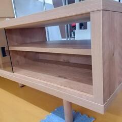★  展示品❗ テレビボード  ガラス扉、脚付き【定価29,990円】💳自社配送時🌟代引き可💳※現金、クレジット、スマホ決済対応※     の画像