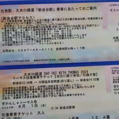 大井川鉄道トーマスの乗車券
