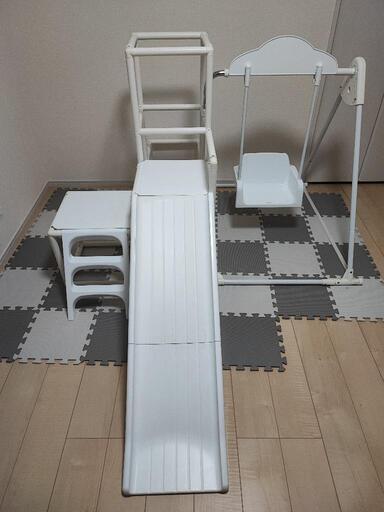 ジャングルジムブランコ付き滑り台