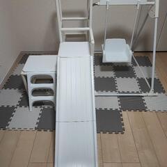 ジャングルジムブランコ付き滑り台