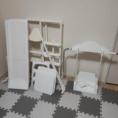 ジャングルジムブランコ付き滑り台の画像