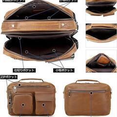 ショルダーバッグ メンズ 本革 一流革職人が作る 人気 斜めがけ の画像