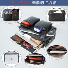 ショルダーバッグ メンズ 本革 一流革職人が作る 人気 斜めがけ メッセンジャーバッグ レザー ipad対応 軽量 防水の画像