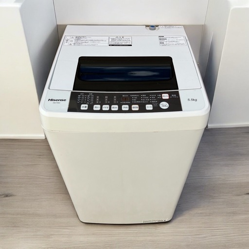 HISENSE 風乾燥付き 全自動洗濯機 HW-T55C