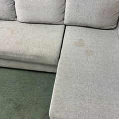 NITORI ニトリ ノアーク 3人掛 カウチソファ トリプルソファ ファブリック グレー 収納付 幅220cm×奥行140cm×高さ66cm 
