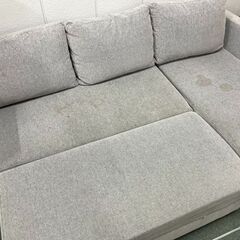 NITORI ニトリ ノアーク 3人掛 カウチソファ トリプルソファ ファブリック グレー 収納付 幅220cm×奥行140cm×高さ66cm 