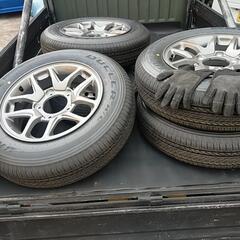 ジムニーjb64w新車取り外しタイヤ ジムニー JB64W 純正アルミ タイヤ 4本セット 新車外し
