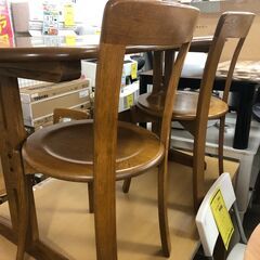 浜本工芸 ダイニングセット ダイニングテーブルセット ダイニングテーブル5点セット ダイニング イス4脚 北欧 おしゃれ クリーニング済 堺市 石津【ジャングルジャングルサカイ石津店】の画像