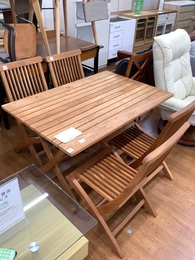 【軽トラ1時間半貸出無料】ダイニング　5点セット　JATI  ナチュラル