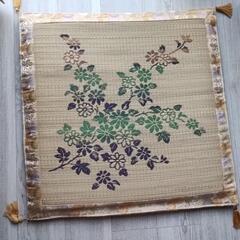 新品 未使用★夏 ゴザ ござぶとん 座布団 2枚セットの画像