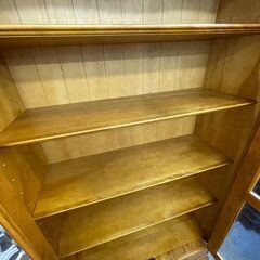 【中古美品】横浜クラシック家具 ダニエル DANIEL A-208 書棚(M) ブックケース食器棚 飾り棚 本棚の画像