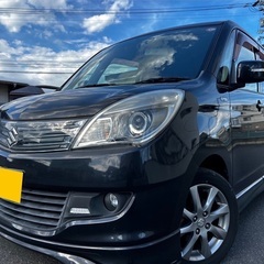 特別仕様車‼️月々1.1万円〜分割払い可❗️車検2年付き！大人気☆SUZUKI ソリオ☆HDDナビ付き☆走行中DVD見れます☆ETC付き☆プッシュスタート☆両側電動スライドドア☆純正アルミ☆ドライブレコーダー付きのフル装備☆事故修復歴無し！車内広々三列シート‼️の画像