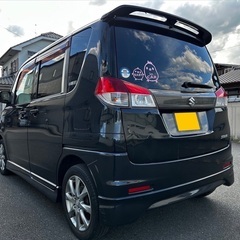 特別仕様車‼️月々1.1万円〜分割払い可❗️車検2年付き！大人気☆SUZUKI ソリオ☆HDDナビ付き☆走行中DVD見れます☆ETC付き☆プッシュスタート☆両側電動スライドドア☆純正アルミ☆ドライブレコーダー付きのフル装備☆事故修復歴無し！車内広々三列シート‼️の画像