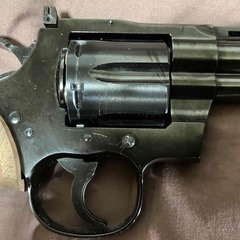 タナカ　コルト・パイソン４inch ジュピター・フィニッシュ・ガスガンの画像