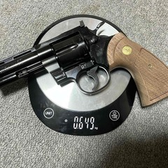 タナカ　コルト・パイソン４inch ジュピター・フィニッシュ・ガスガンの画像